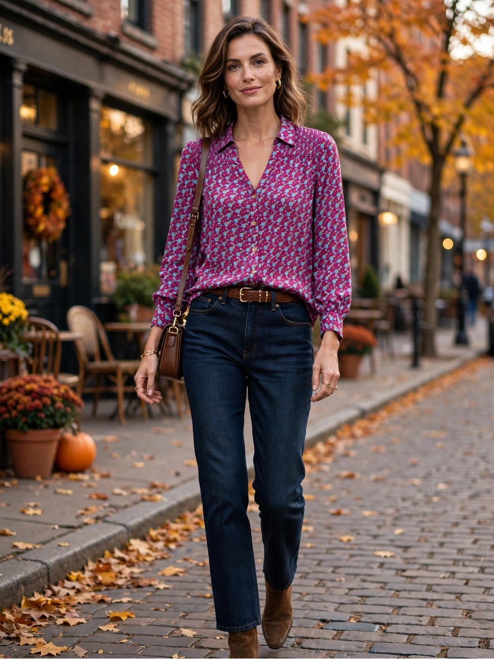 Maeve (Anthropologie) button-front blouse / US 0 / XS